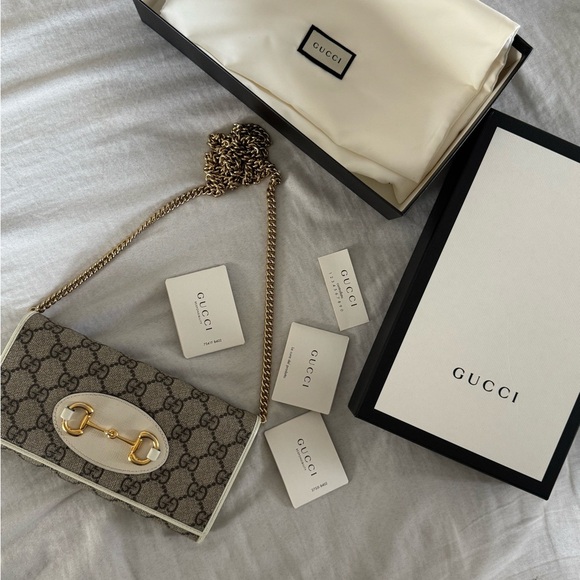 Gucci Brown and Gold Crossbody Bag - Picture 2 of 11